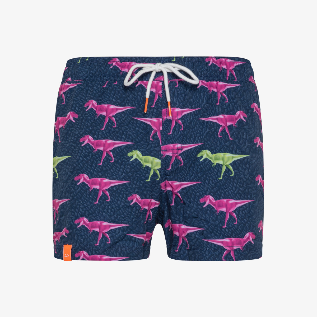 SWIM PANT BIG PRINT NAVY BLUE/FUXIA