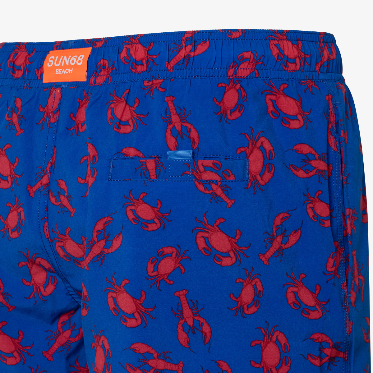 SWIM PANT BIG PRINT ROYAL/RED