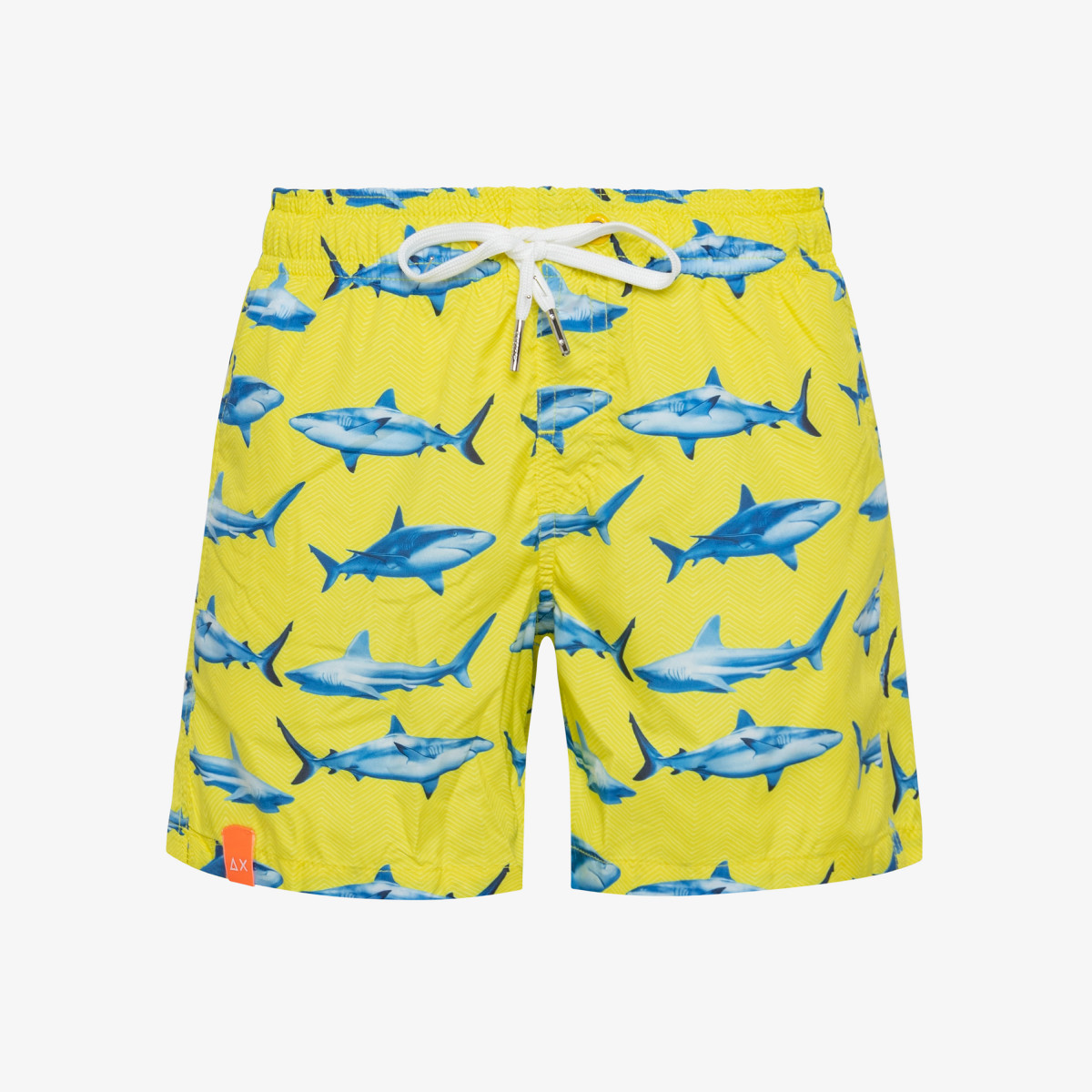 BOY'S SWIM PANT BIG PRINT GIALLO/BLUE