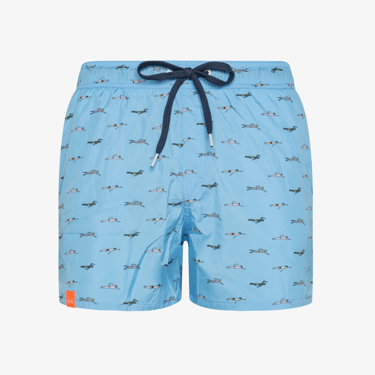 SWIM PANT MICROPRINT AZZURRO