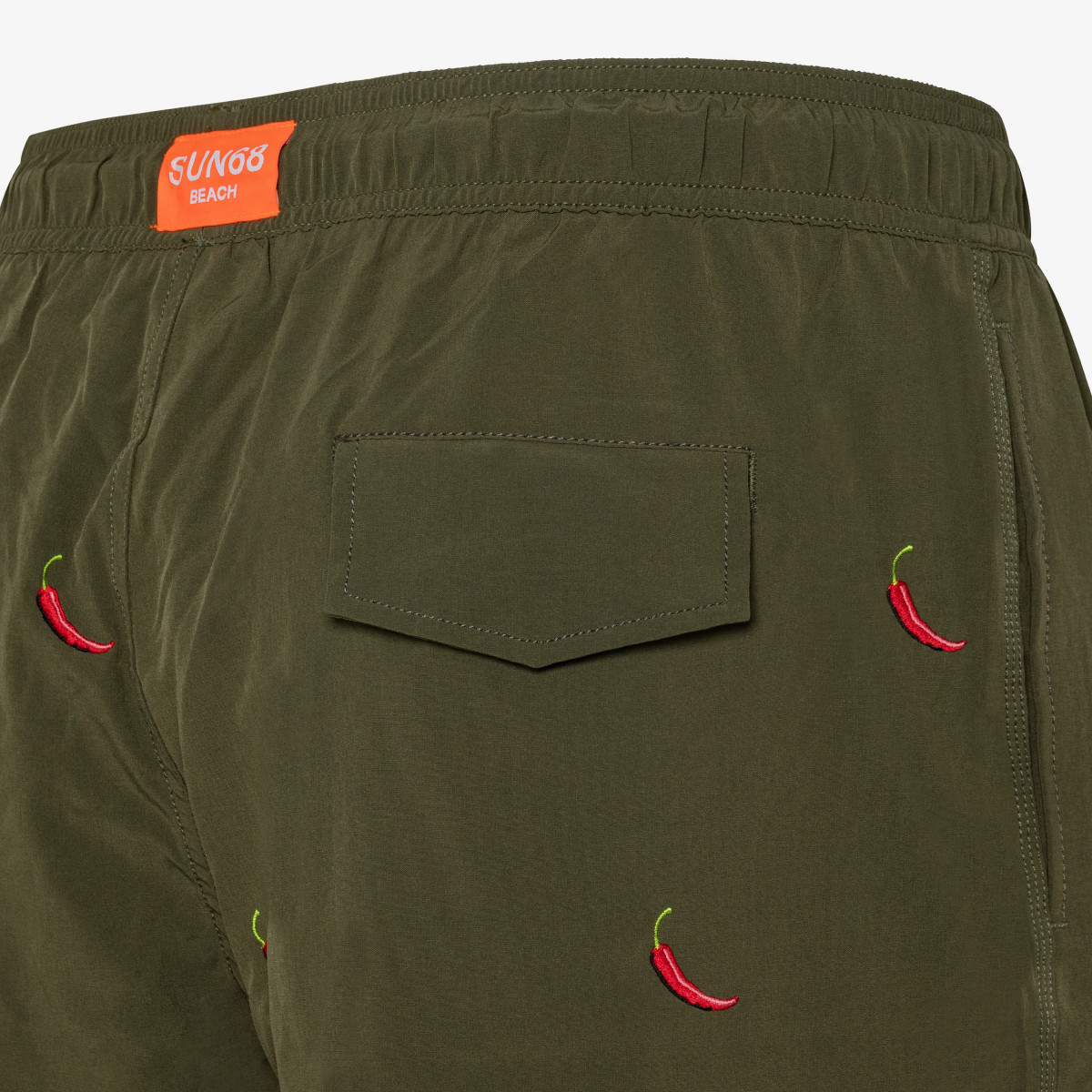 SWIM PANT EMBRODERY MILITARY