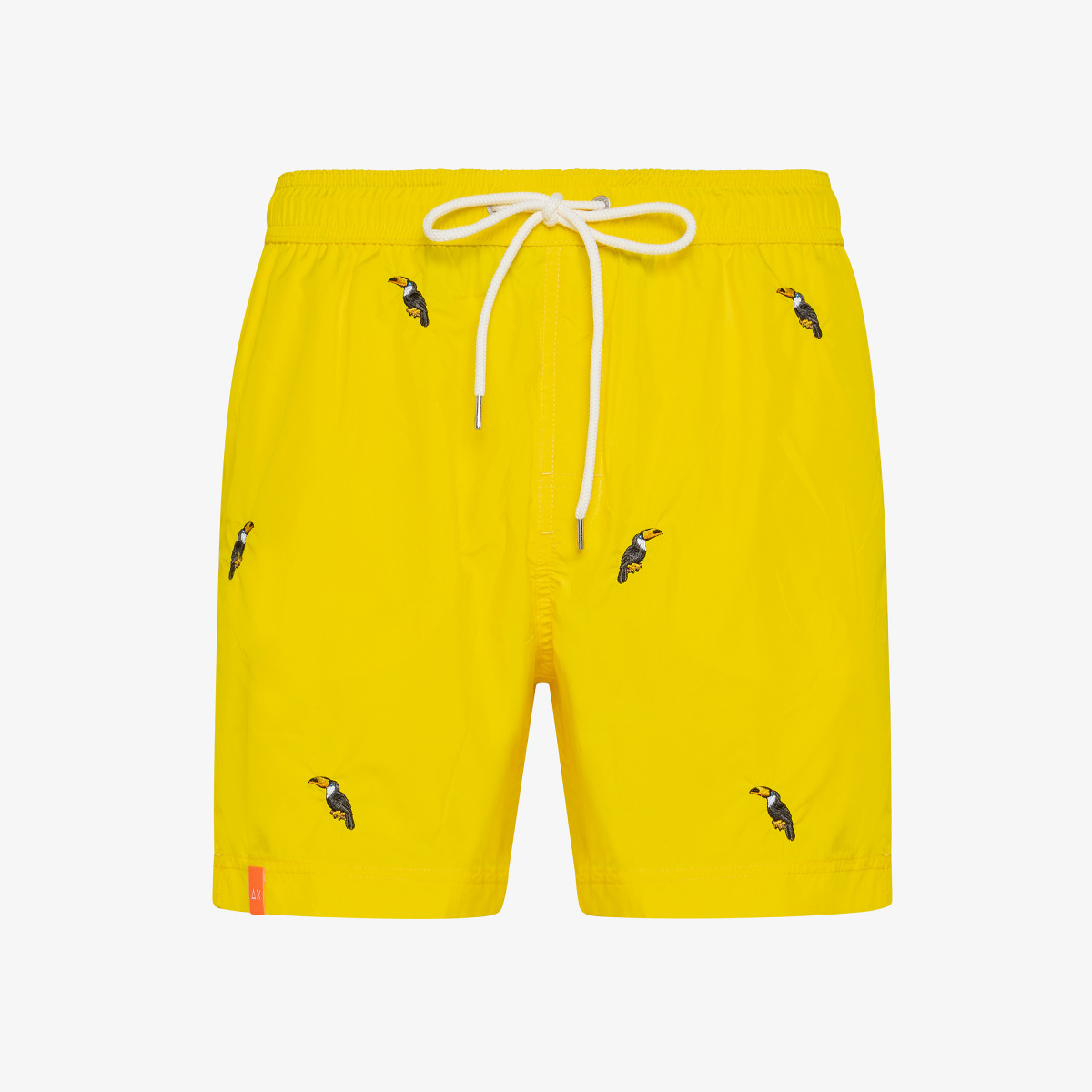 SWIM PANT EMBRODERY YELLOW