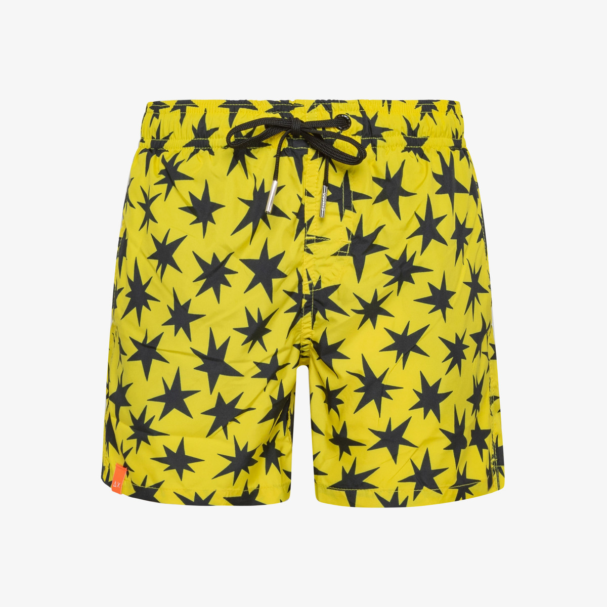 BOY'S SWIM PANT ABSTRACT YELLOW/BLACK