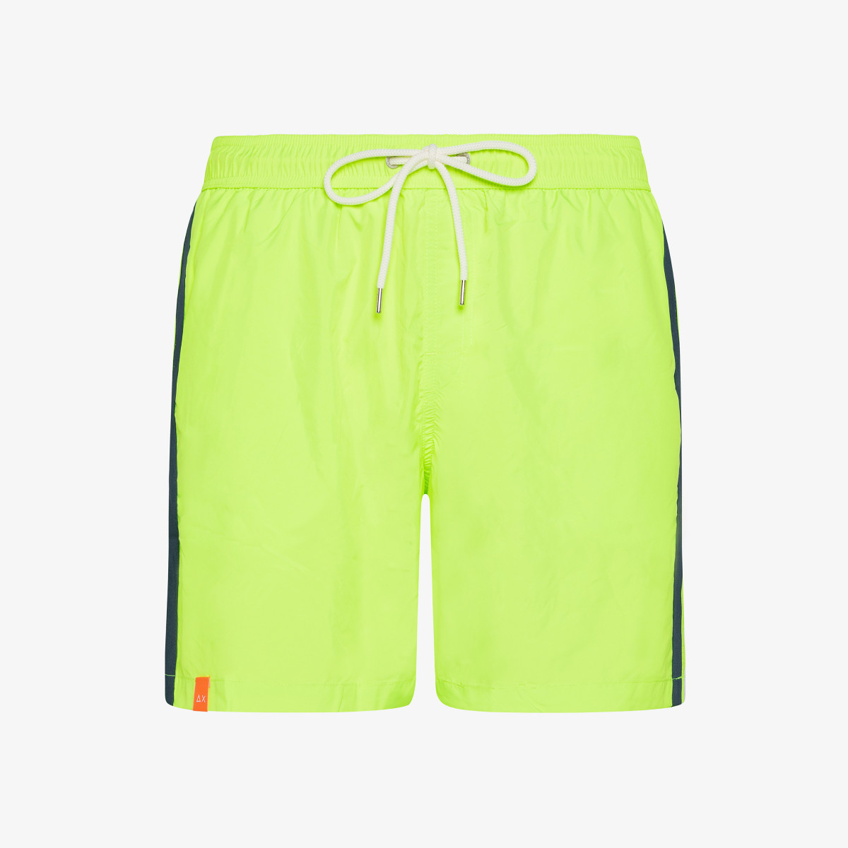 SWIM PANT STRIPE COLOR ON SIDE YELLOW FLUO