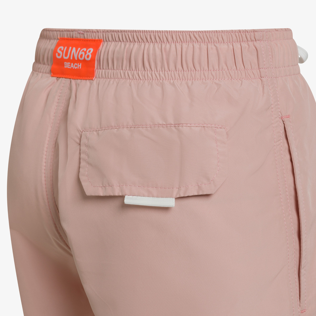 Pink nylon swim shorts