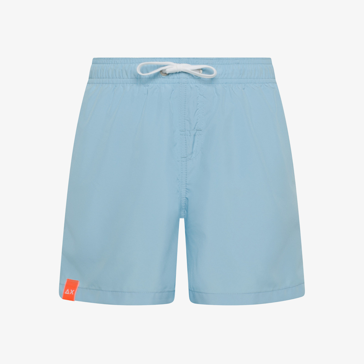Light blue nylon swim shorts