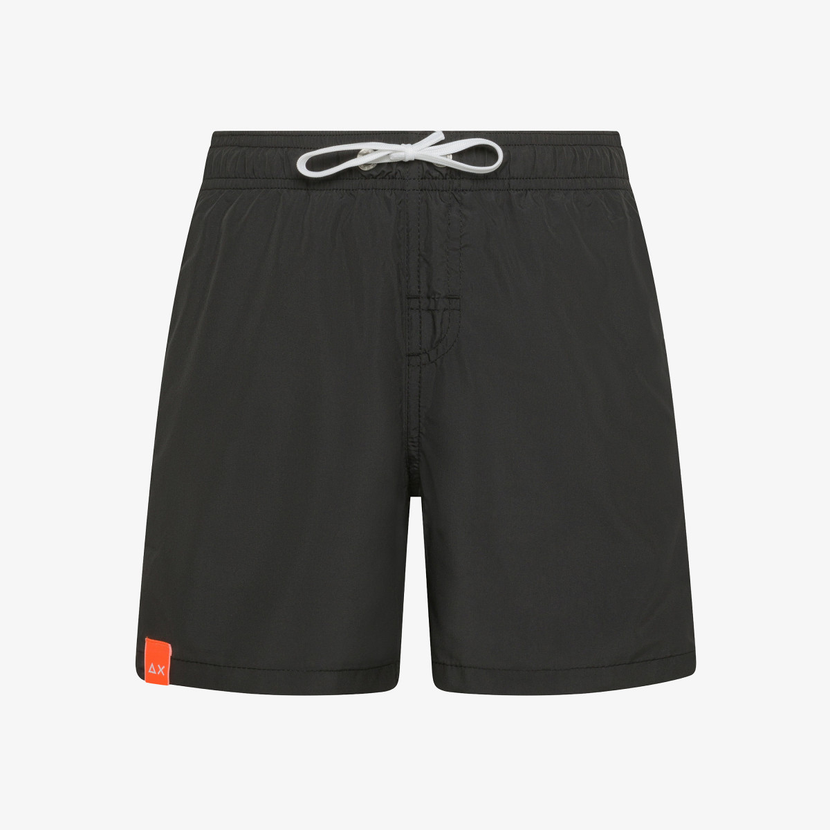 Black nylon swim shorts