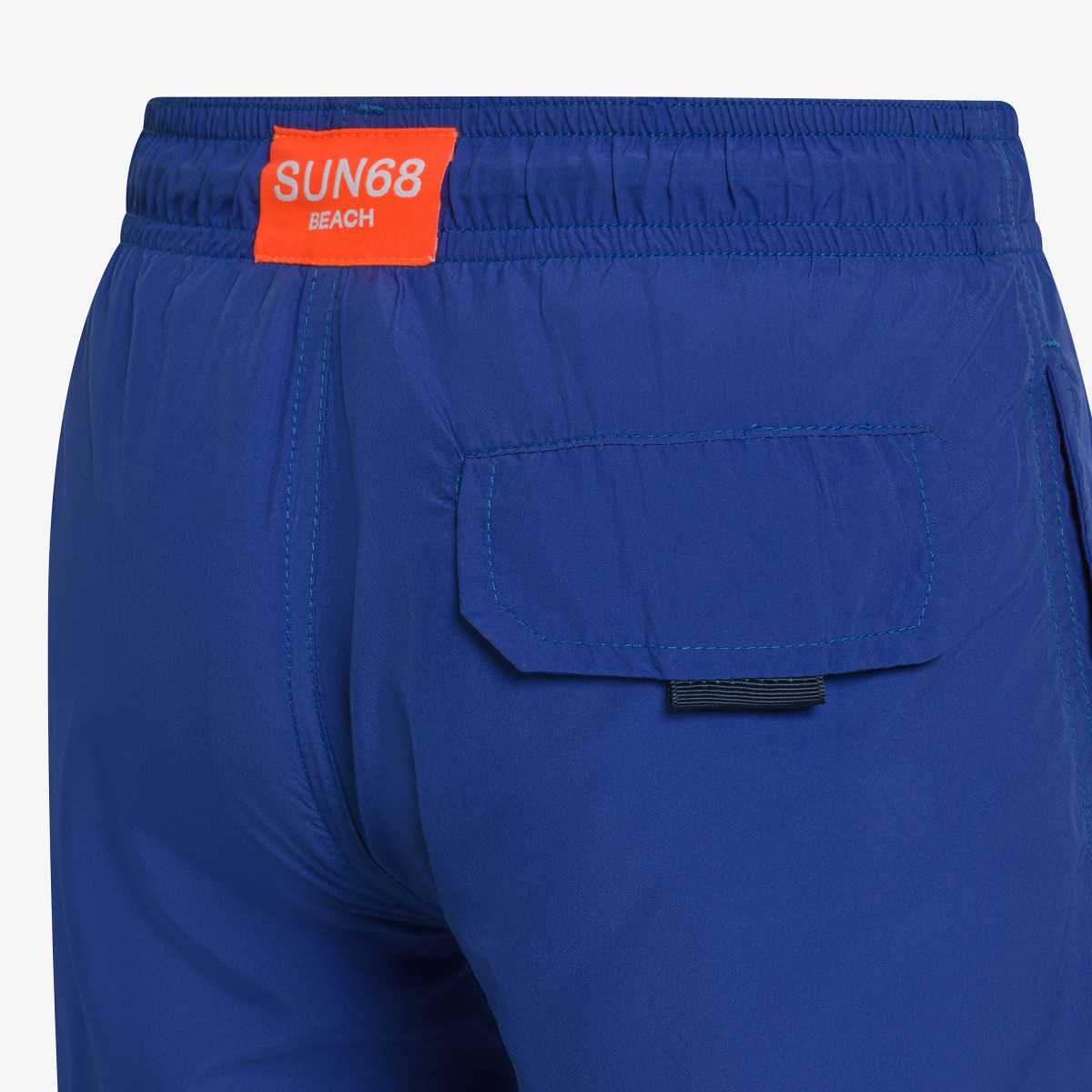 Royal blue nylon swim shorts