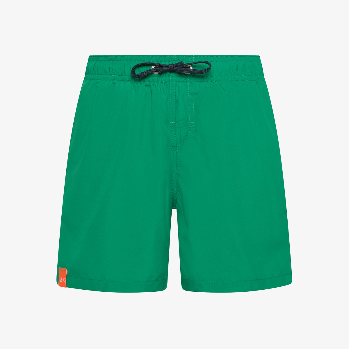 Lawn green nylon swim shorts