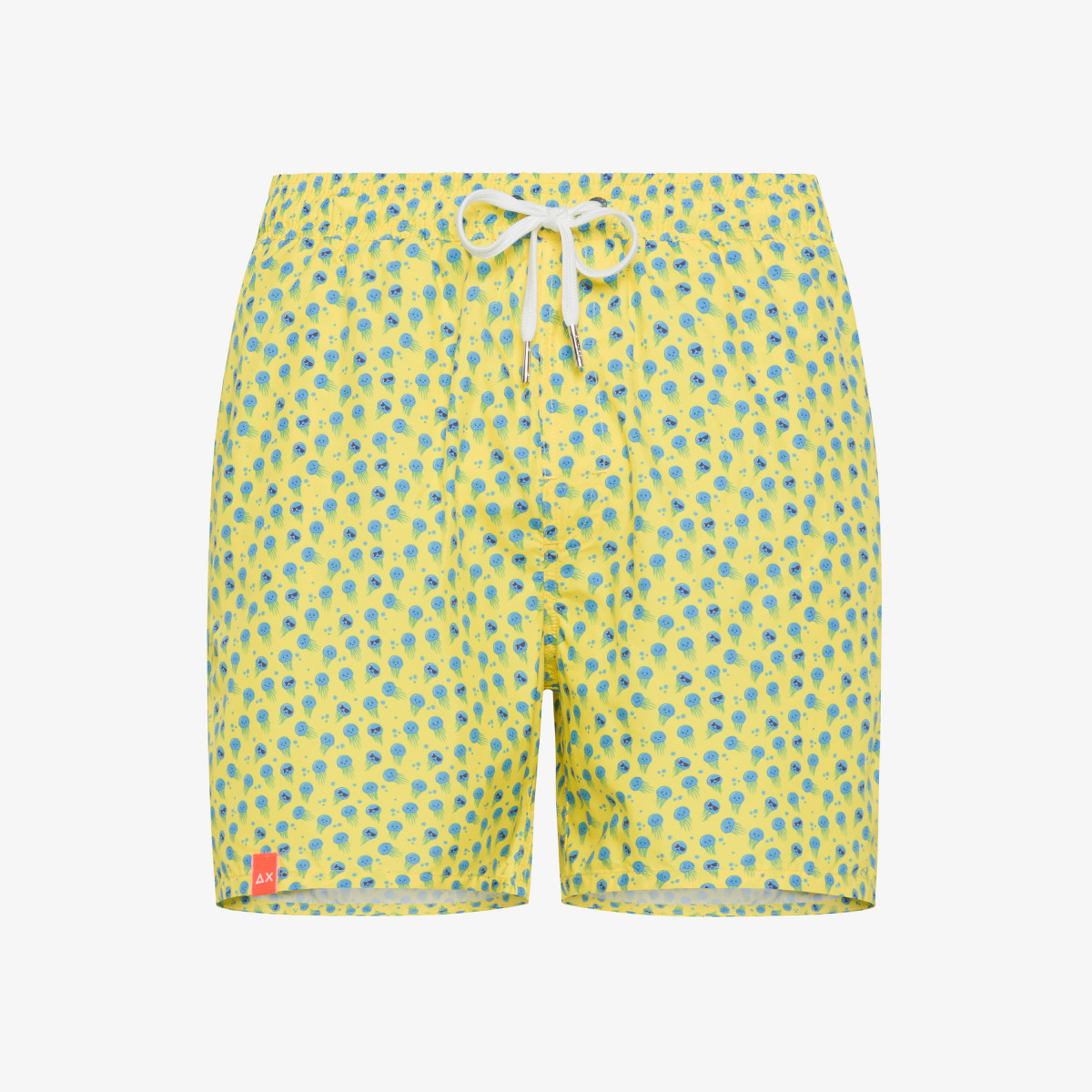 SWIM PANT TIE PATTERN GIALLO