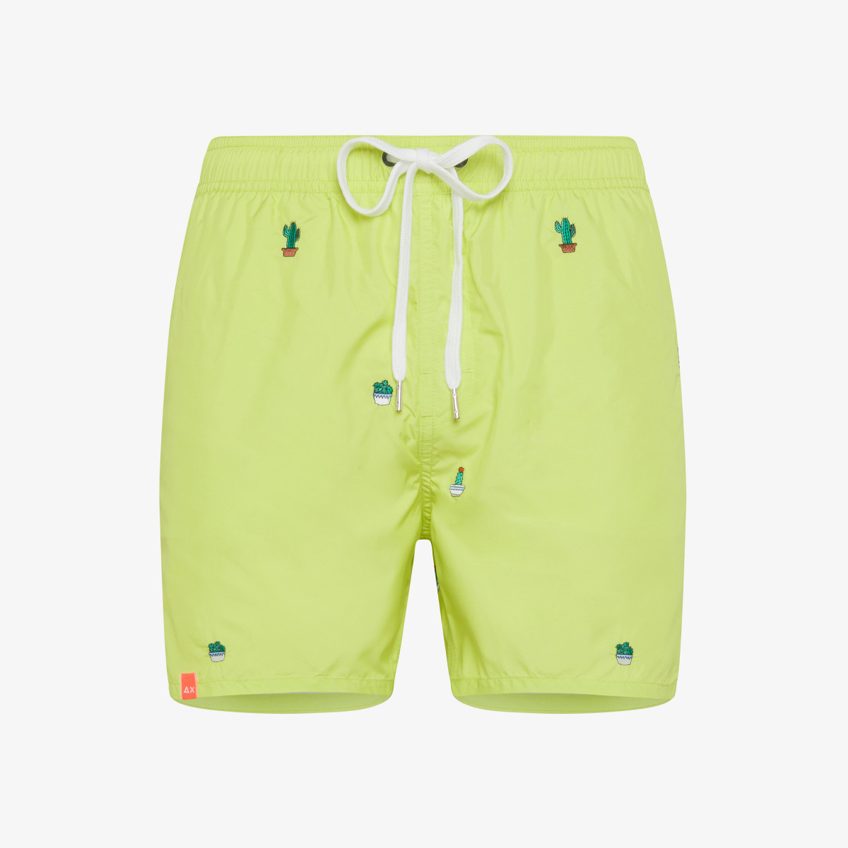 SWIM PANT SMALL EMBROIDERY LIME