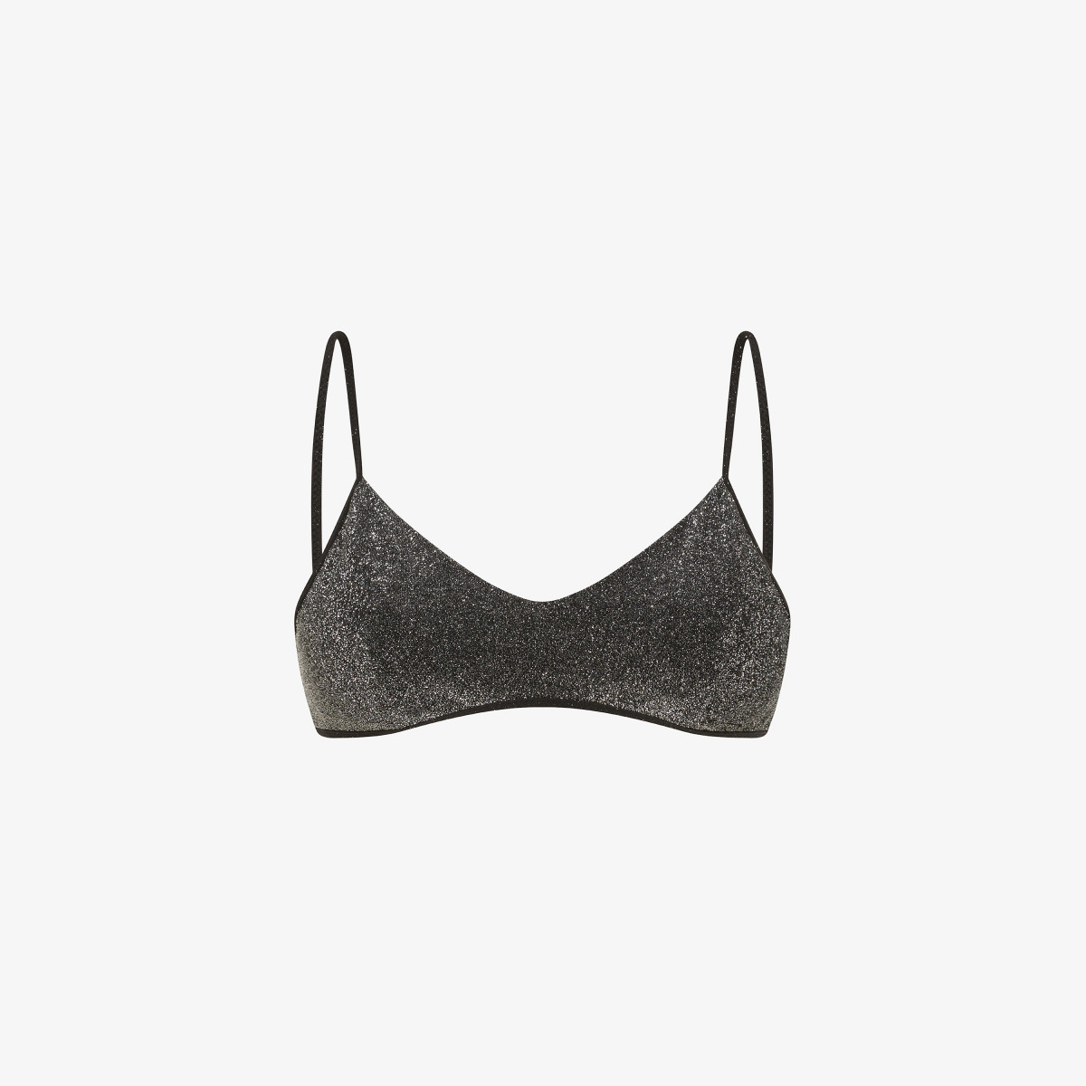 BRALETTE TOP LUREX NERO
