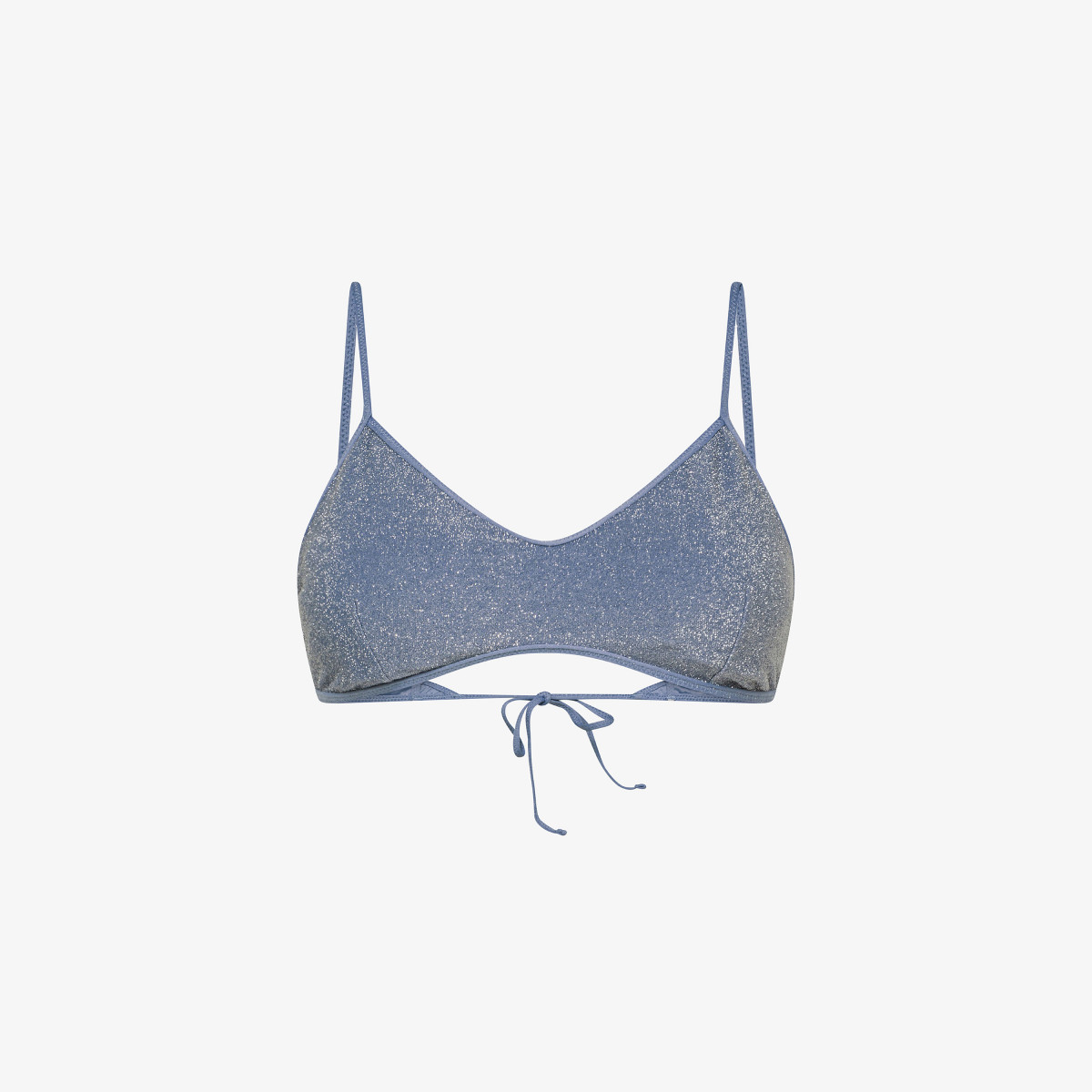 Top mare in lurex avio