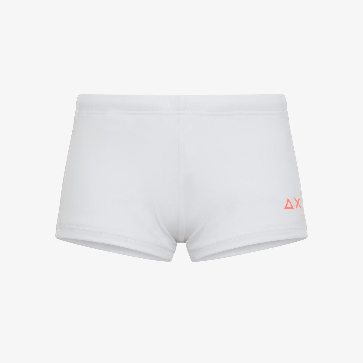 BOY'S SWIM TRUNKS STRIPE FLUO WHITE
