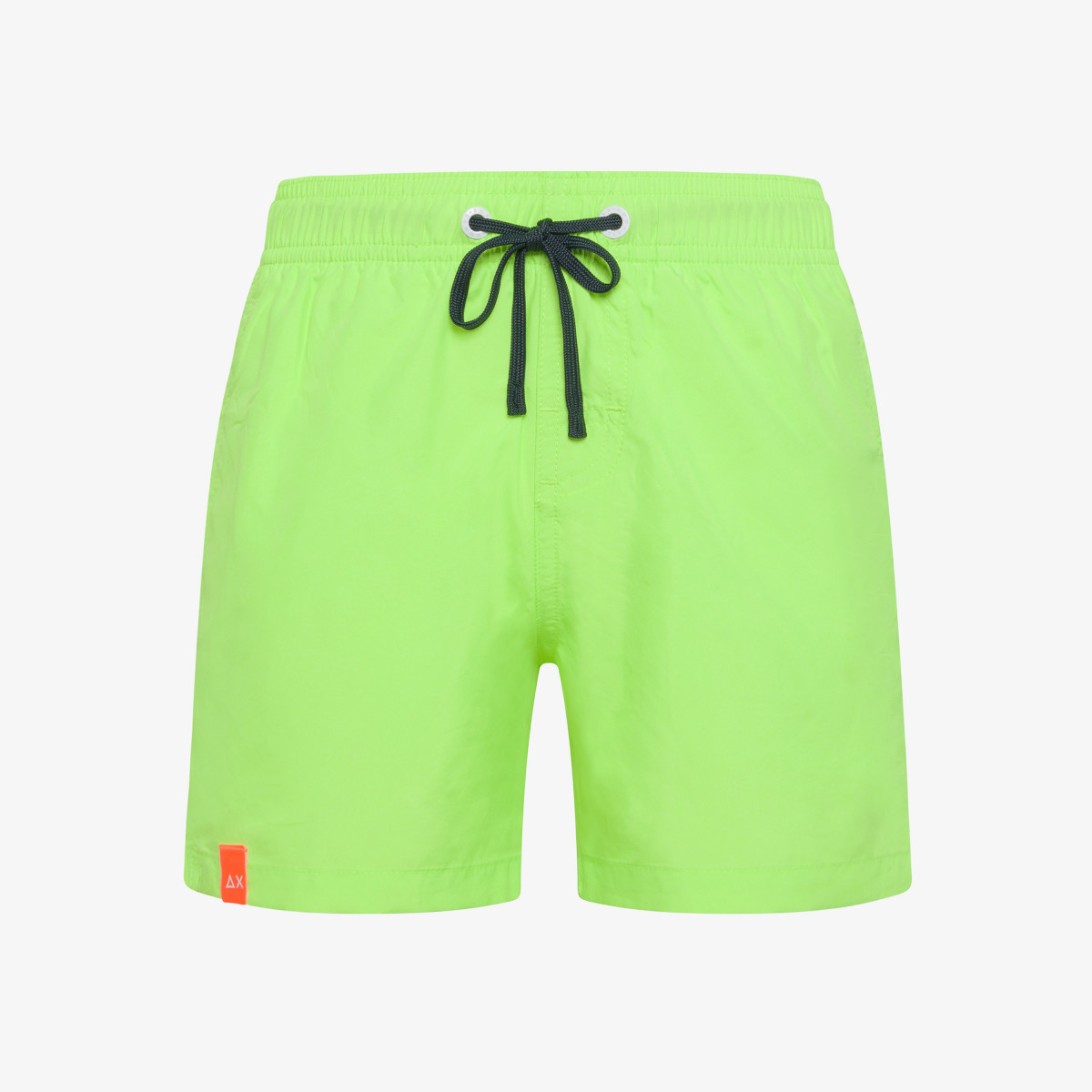 BOY'S SWIM PANT BIG LOGO ON BACK GIALLO FLUO