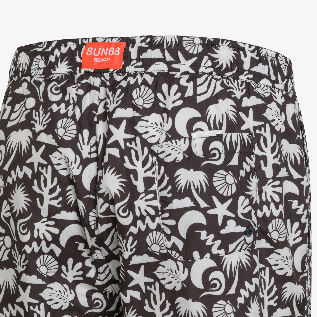 Boxer mare con stampa nera