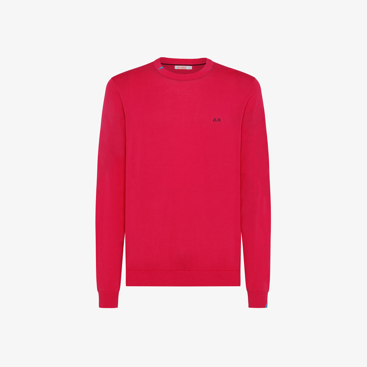 ROUND NECK SOLID FUXIA