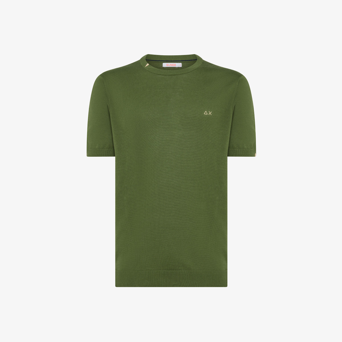 T-SHIRT SOLID S/S VERDE SCURO