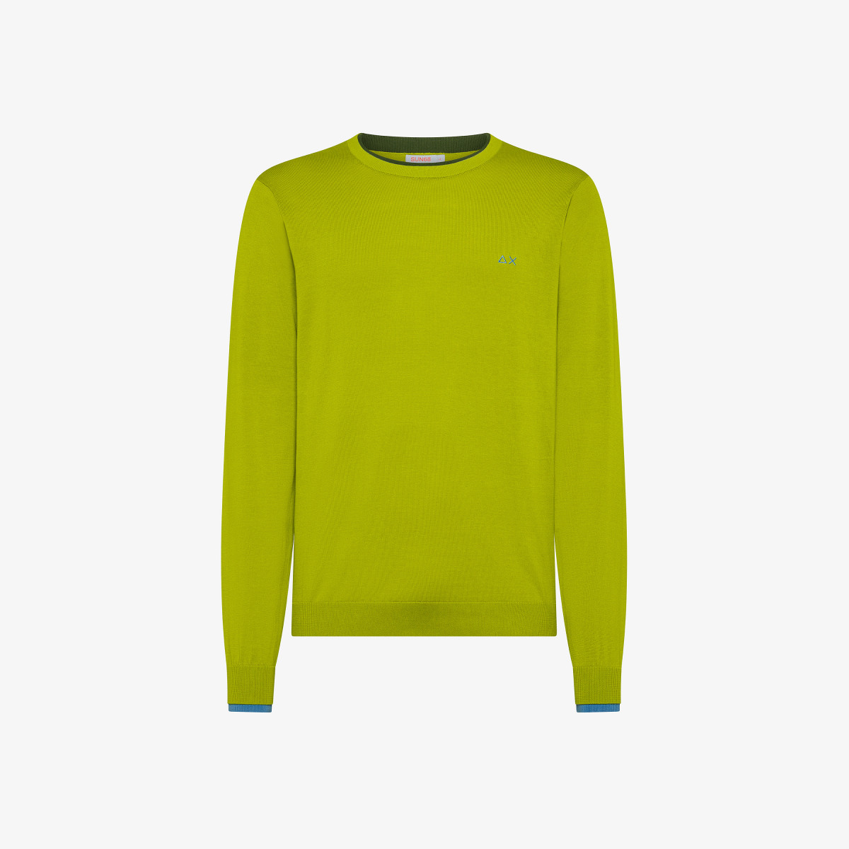 SWEATER NECK DOUBLE RIB OLIVA