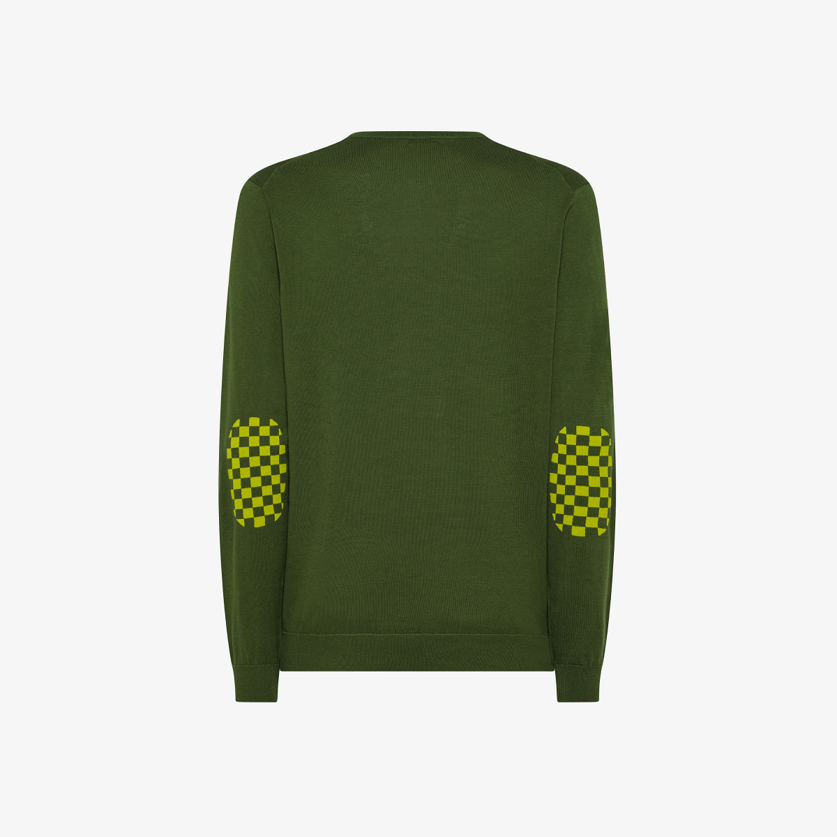SWEATER ELBOW PATCHES DARK GREEN
