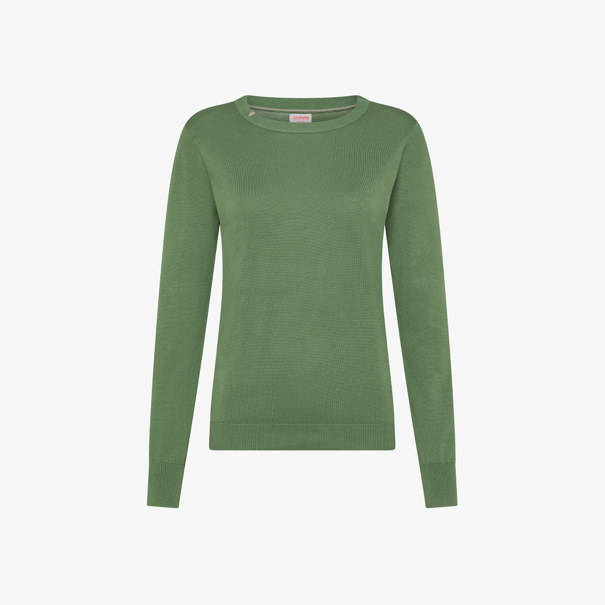 SWEATER BASIC L/S VERDE SALVIA