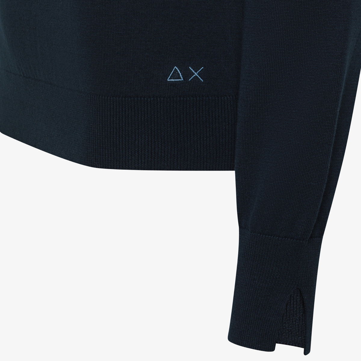 V NECK SWEATER BASIC L/S NAVY BLUE