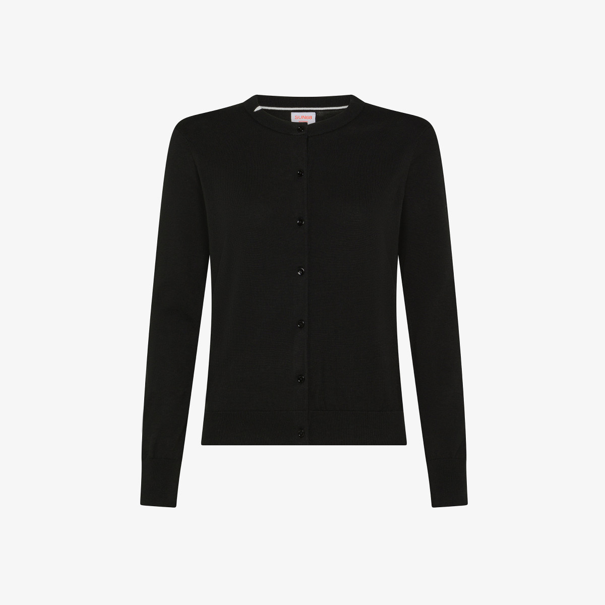 CARDIGAN BASIC L/S NERO