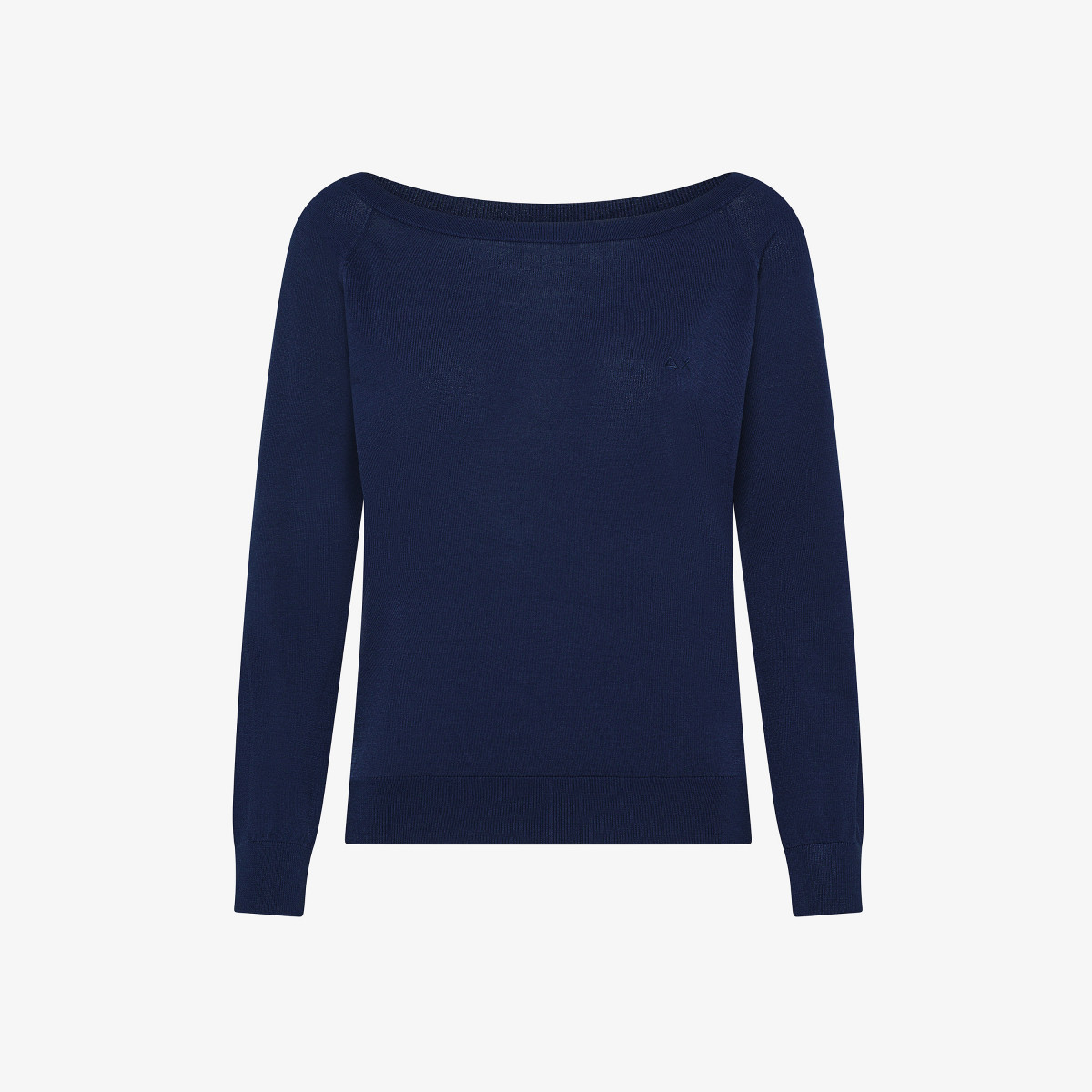 Maglia off the shoulder blu navy
