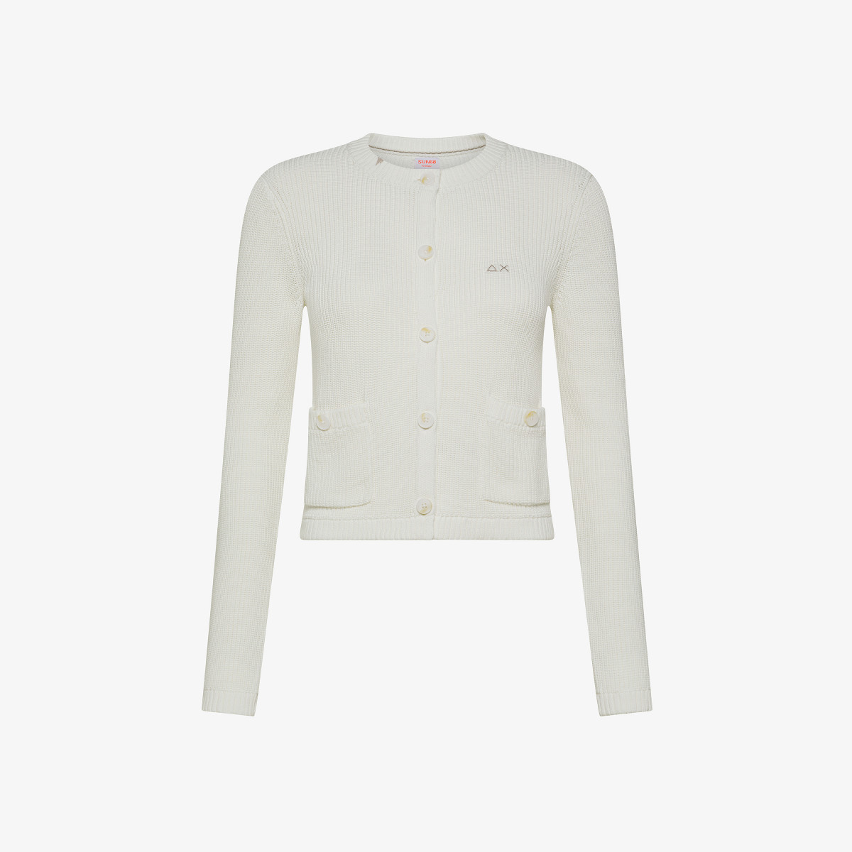 CLASSIC JACKET SWEATER L/S BIANCO PANNA