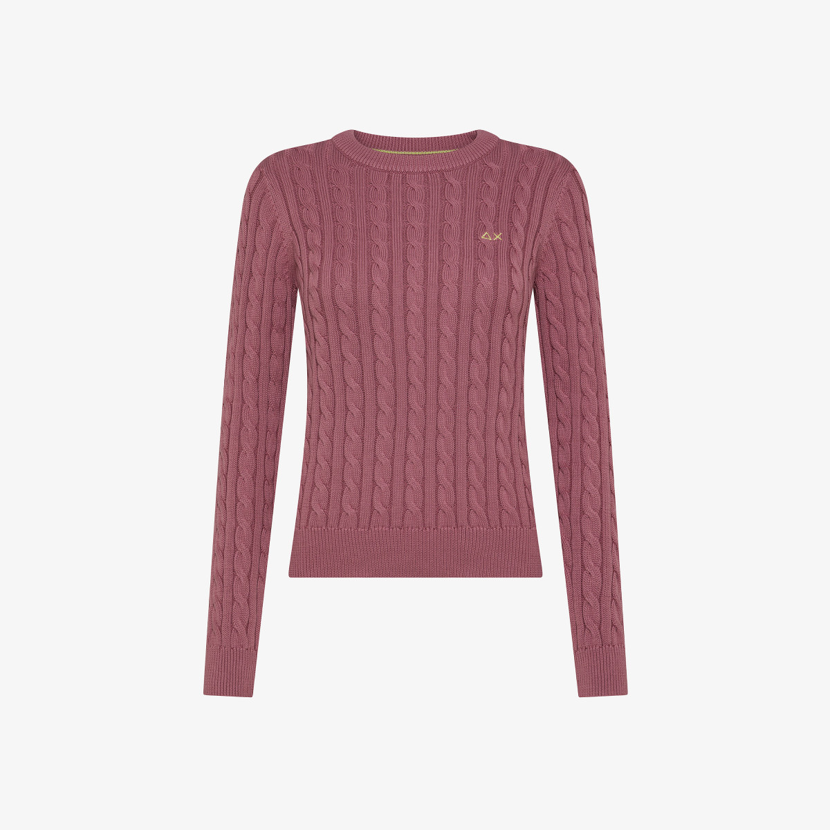 CABLE KNIT SWEATER L/S ROSA SCURO