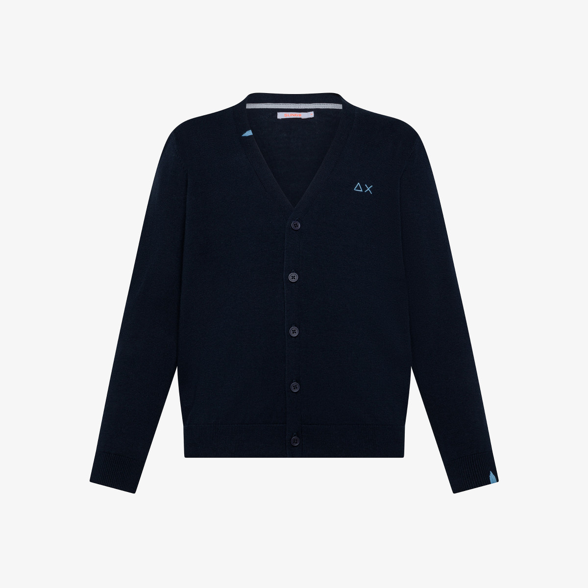 BOY'S CARDIGAN SOLID L/S NAVY BLUE