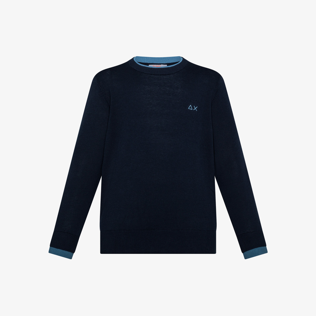 BOY'S SWEATER DOUBLE RIB NAVY BLUE