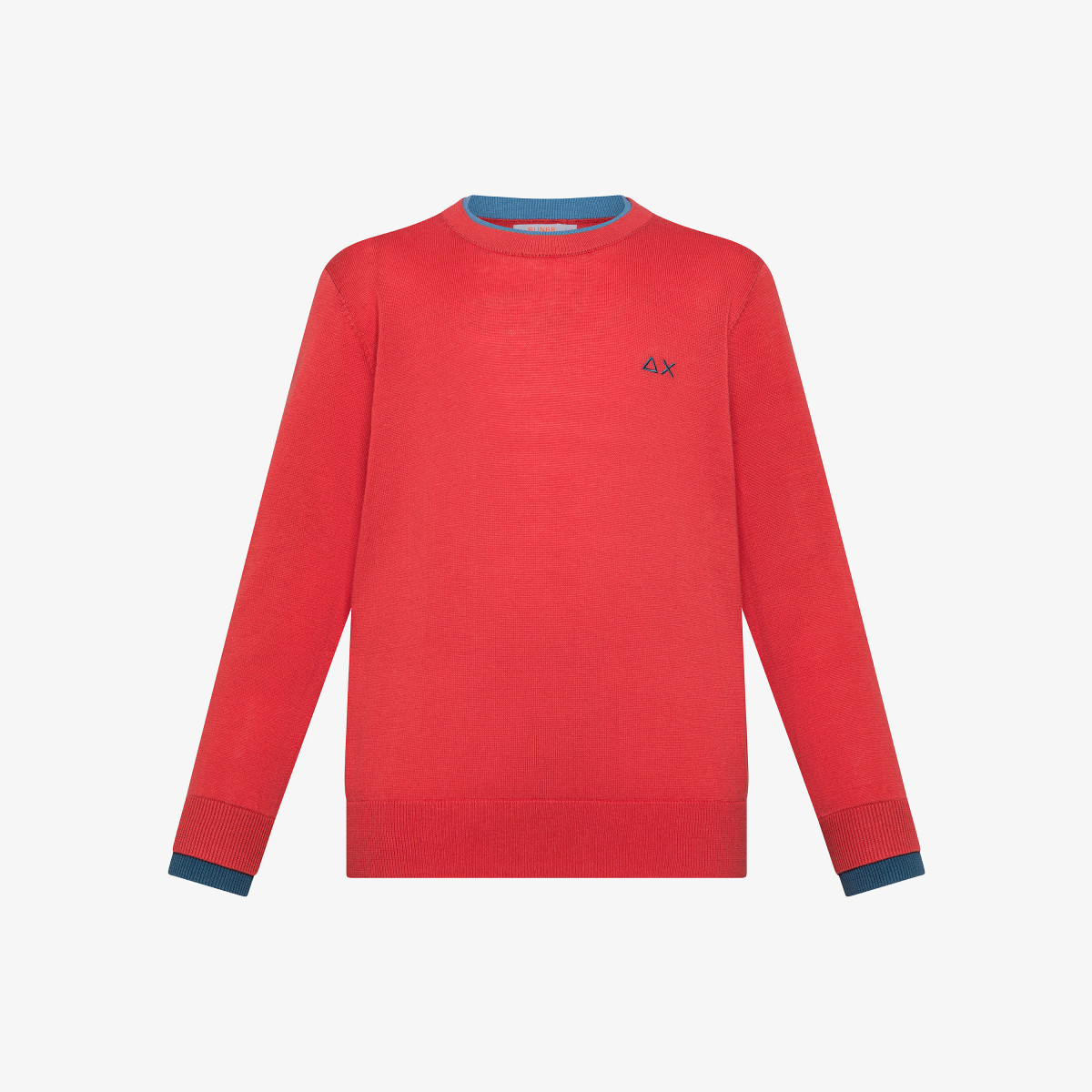 BOY'S SWEATER DOUBLE RIB ROSSO