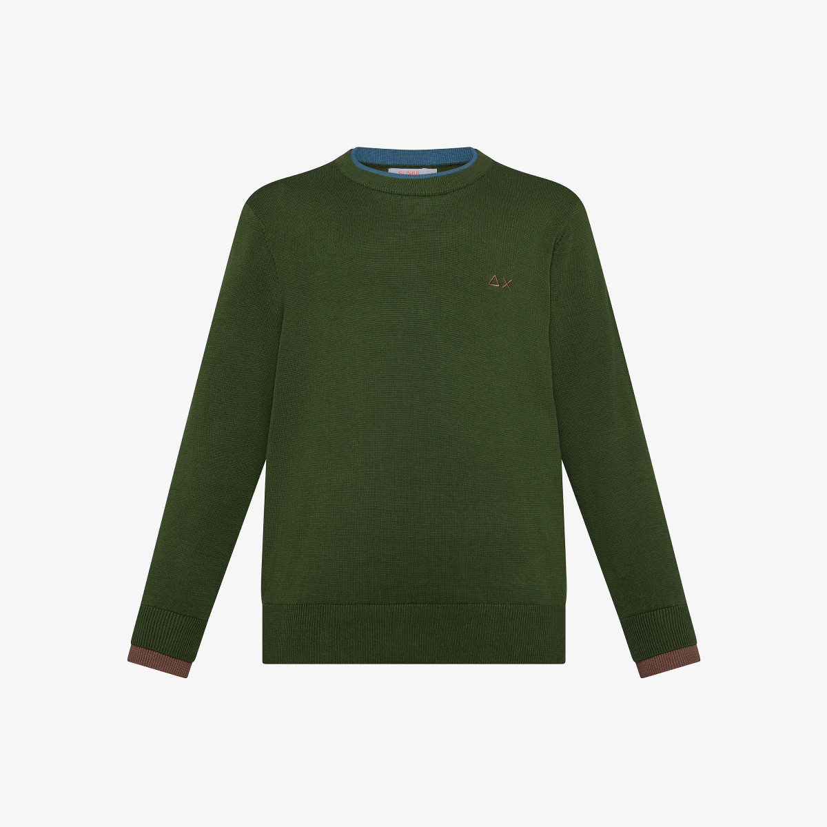 BOY'S SWEATER DOUBLE RIB VERDE SCURO