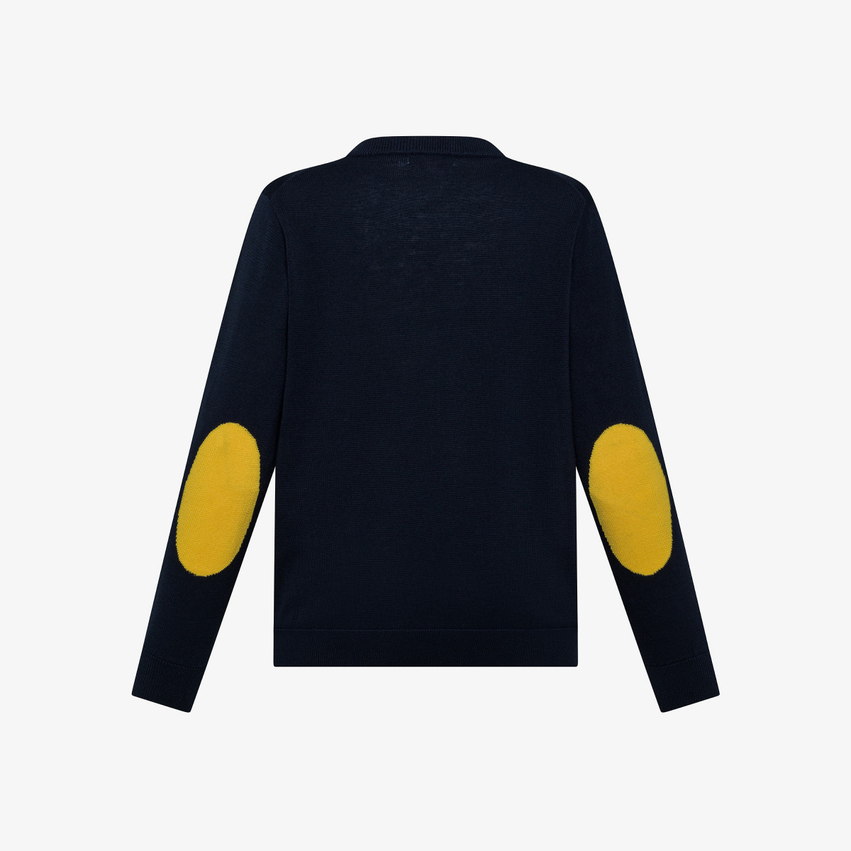 BOY'S SWEATER ELBOW CONTRAST COLOR NAVY BLUE