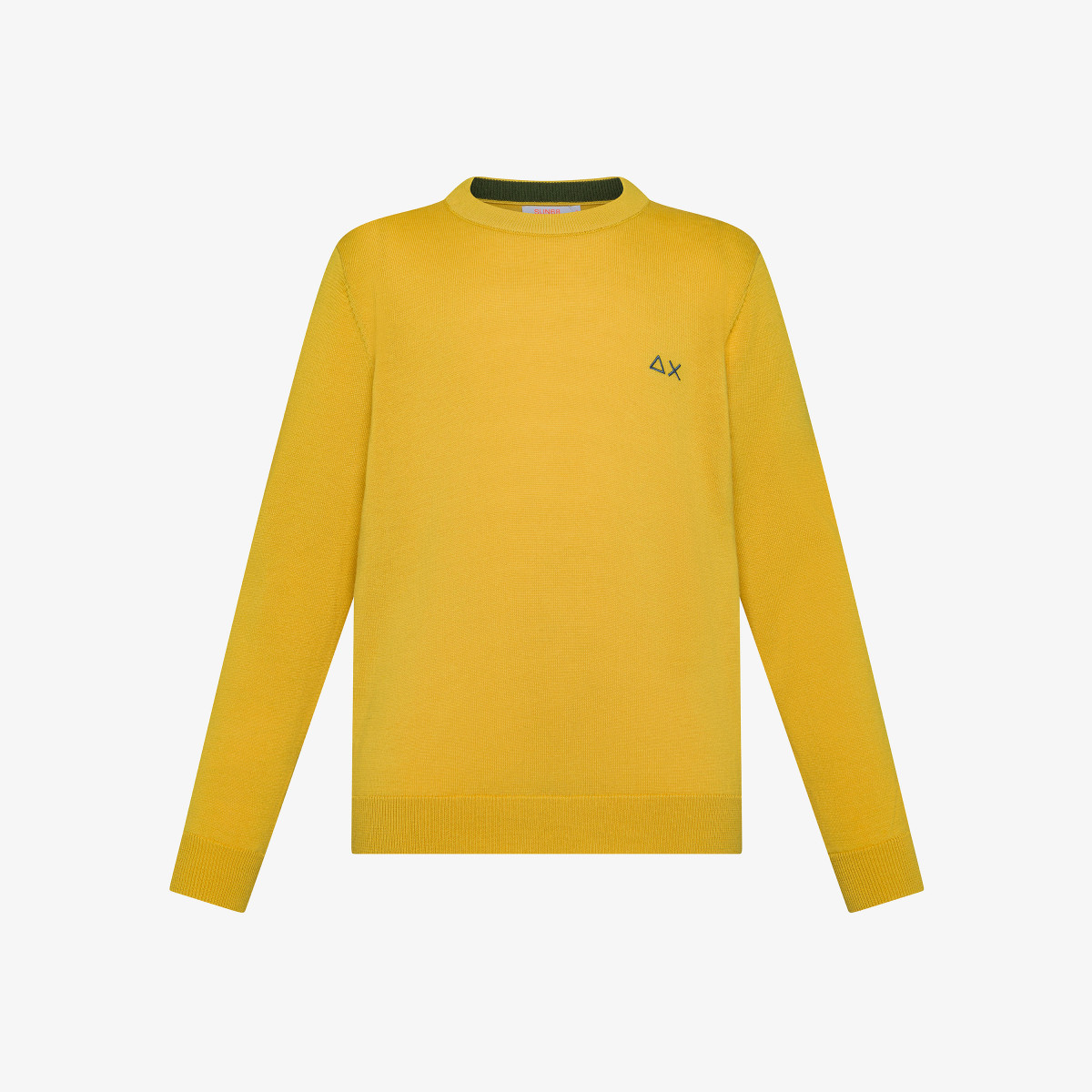 BOY'S SWEATER ELBOW CONTRAST COLOR GIALLO