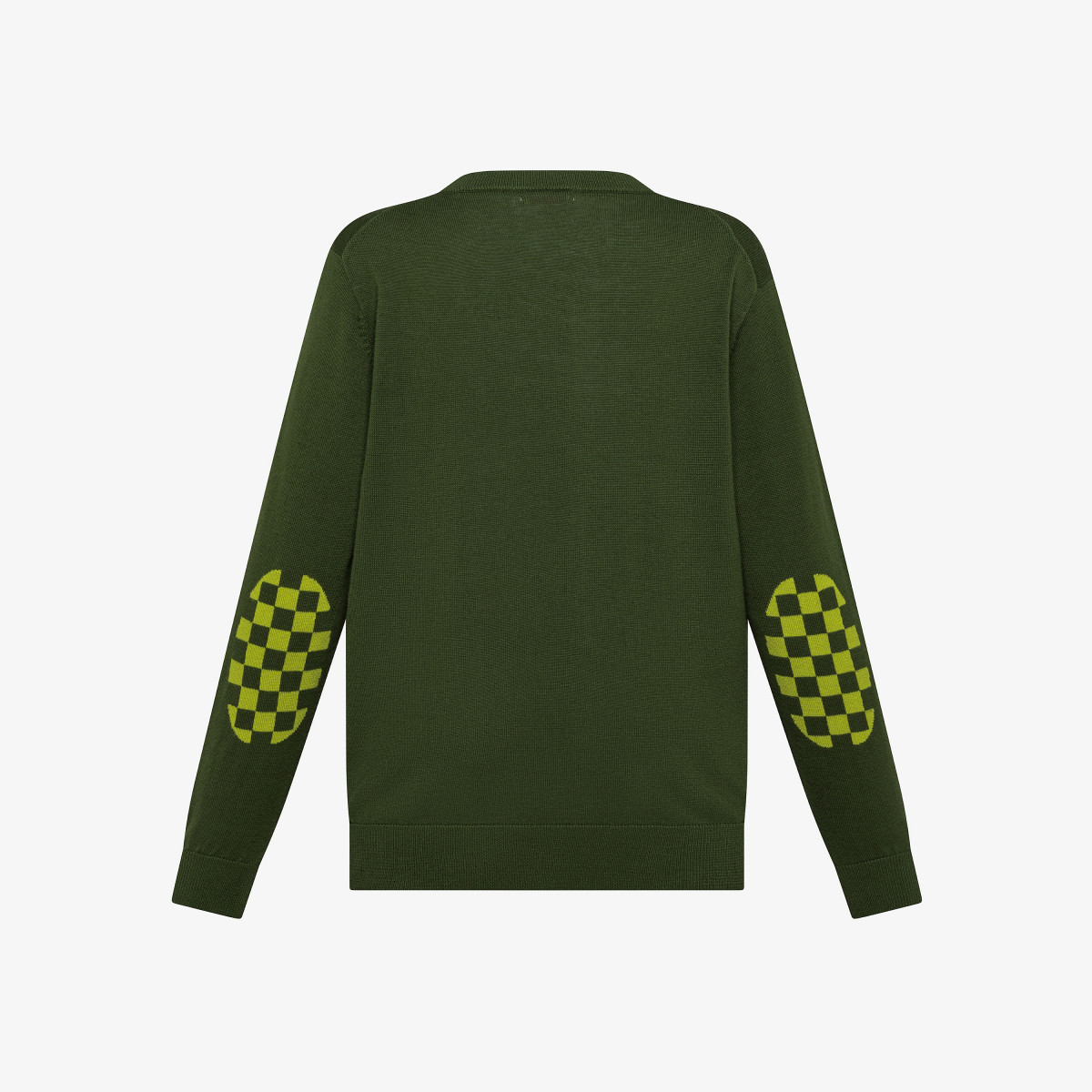 BOY'S SWEATER ELBOW PATCHES VERDE SCURO