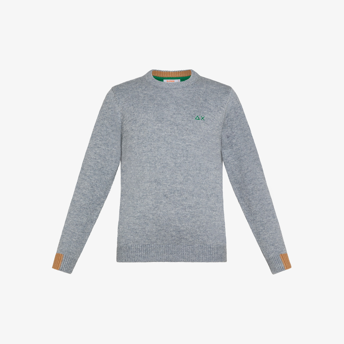 BOY'S ROUND SOLID COLOR RIB LIGHT GREY