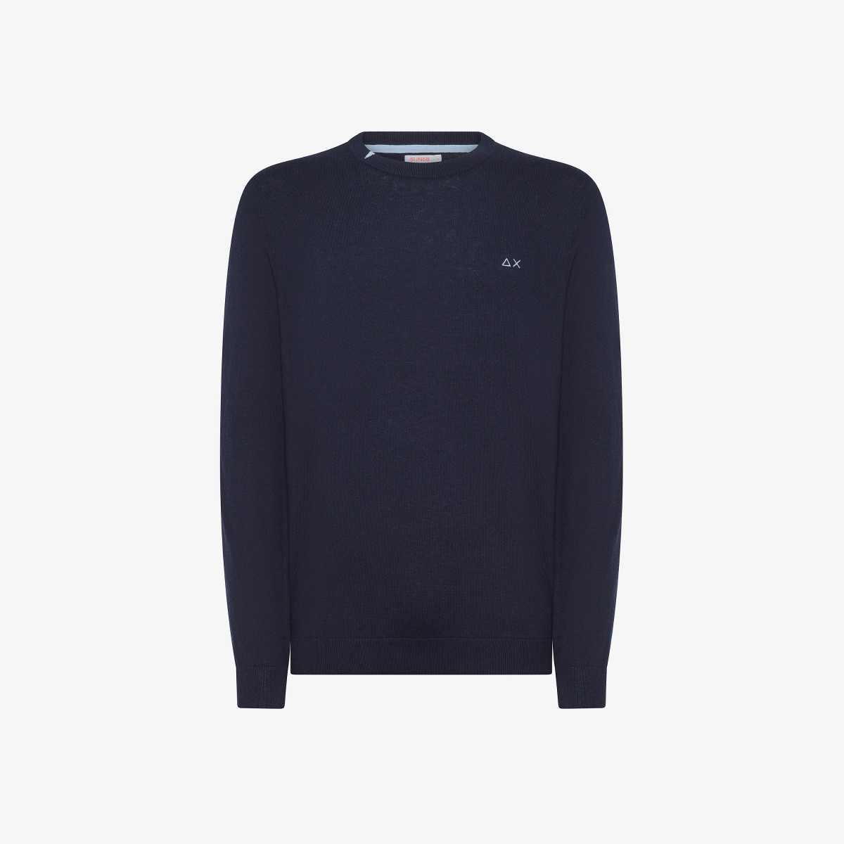 Wool and cotton jumper NAVY BLUE