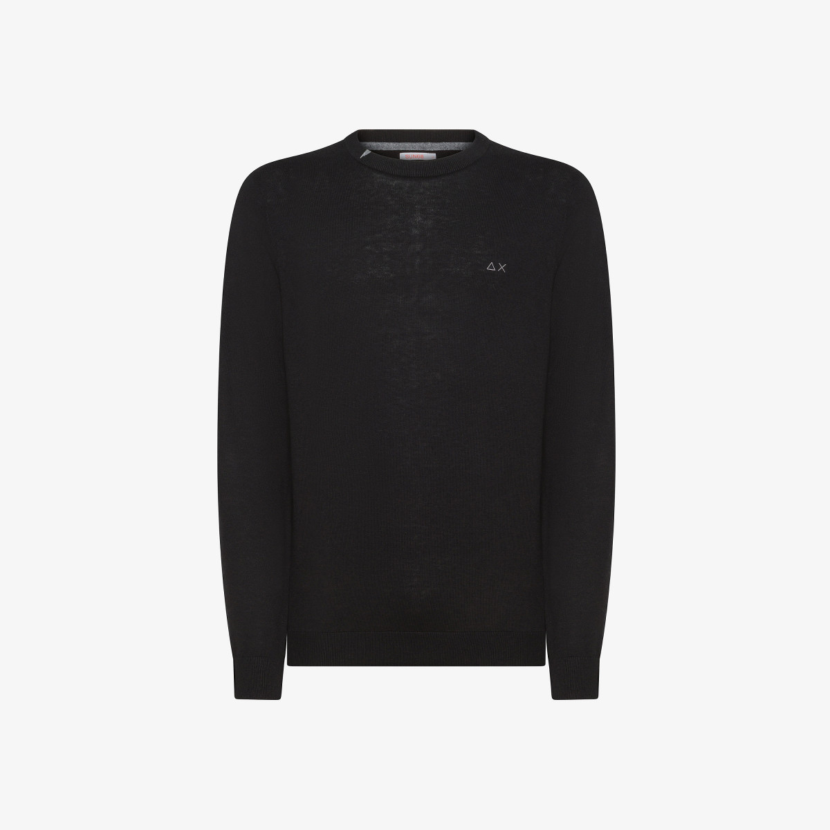 Wool and cotton jumper BLACK