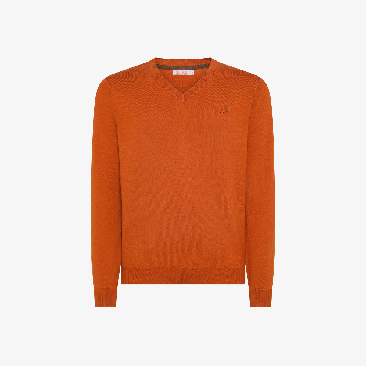 Wool and cotton jumper RUST