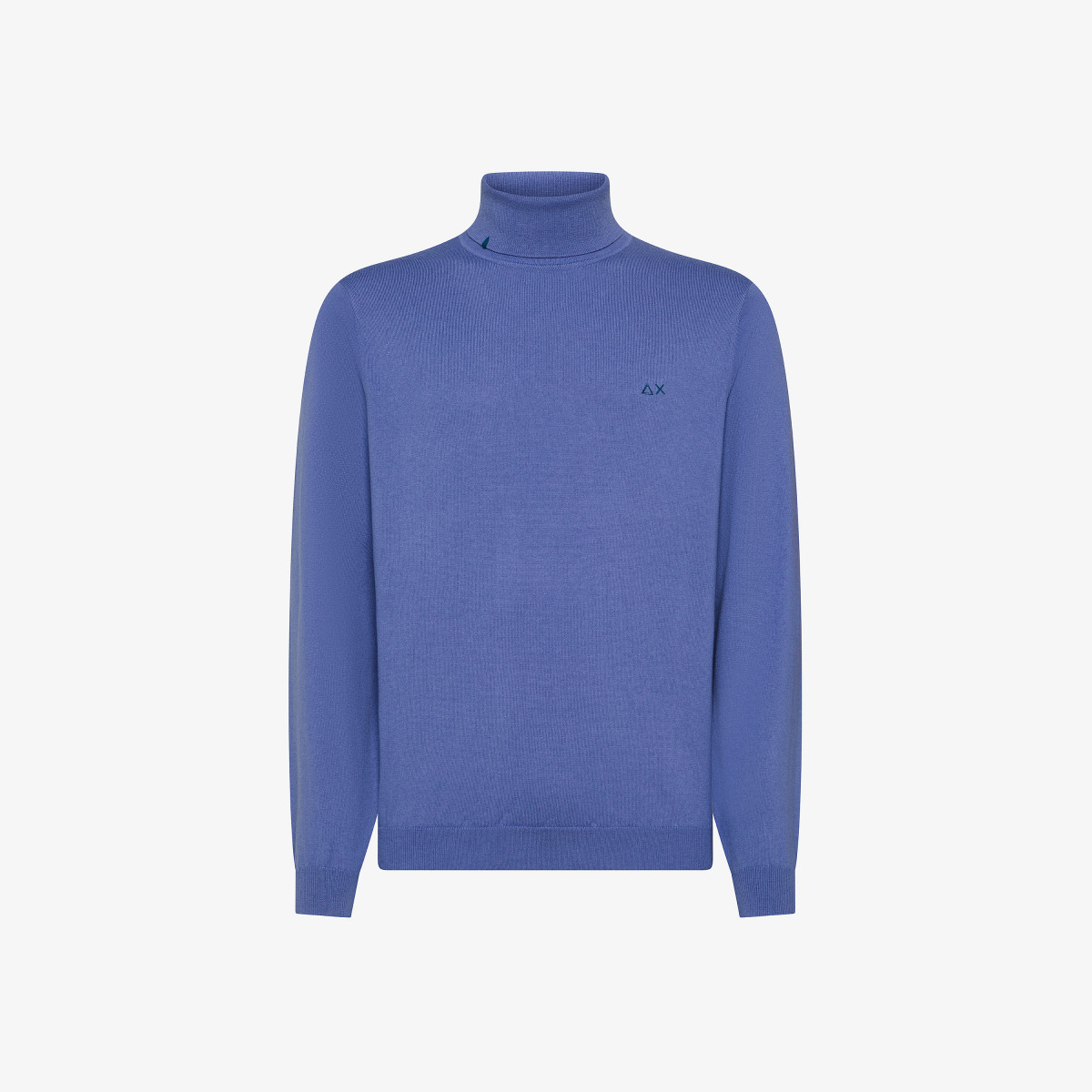 Wool and cotton turtleneck jumper PRUNE