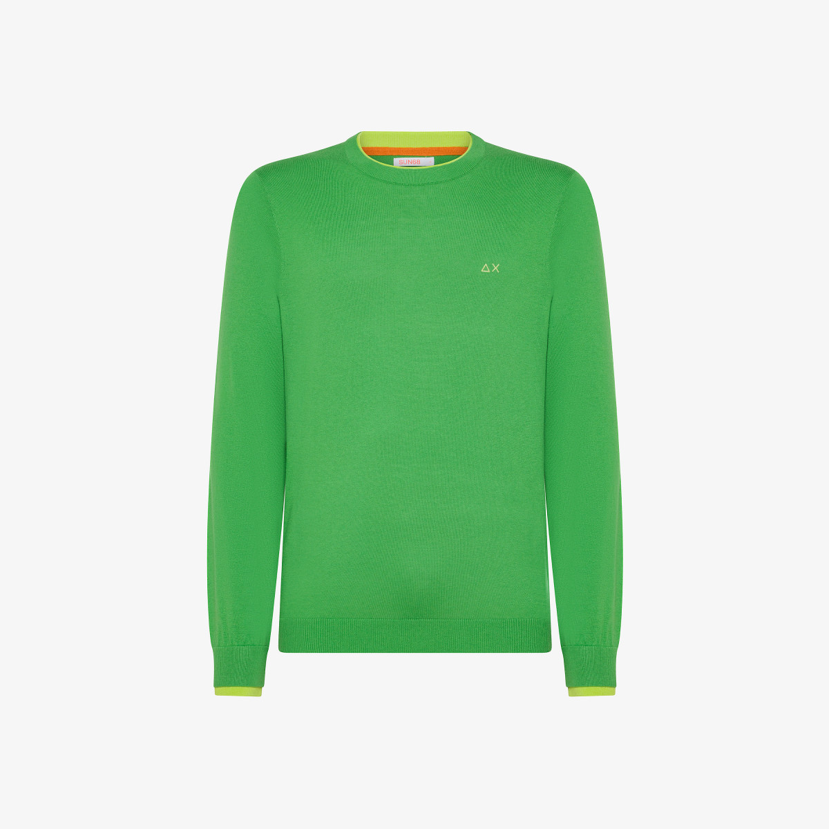 Wool and cotton jumper OLIVE