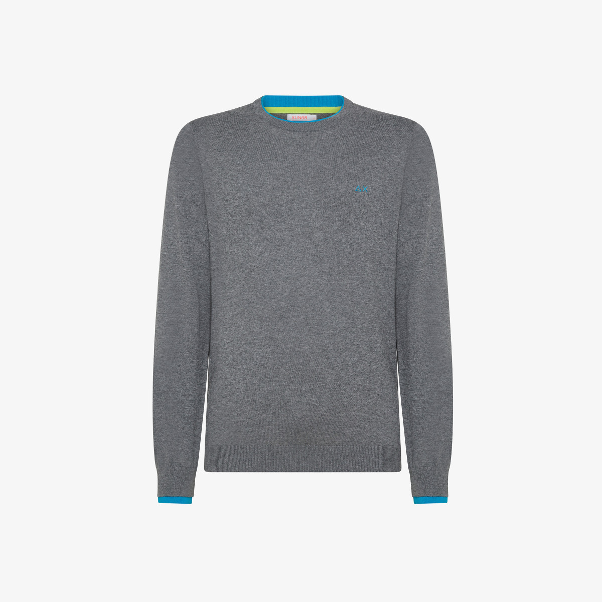 Wool and cotton jumper DARK GREY