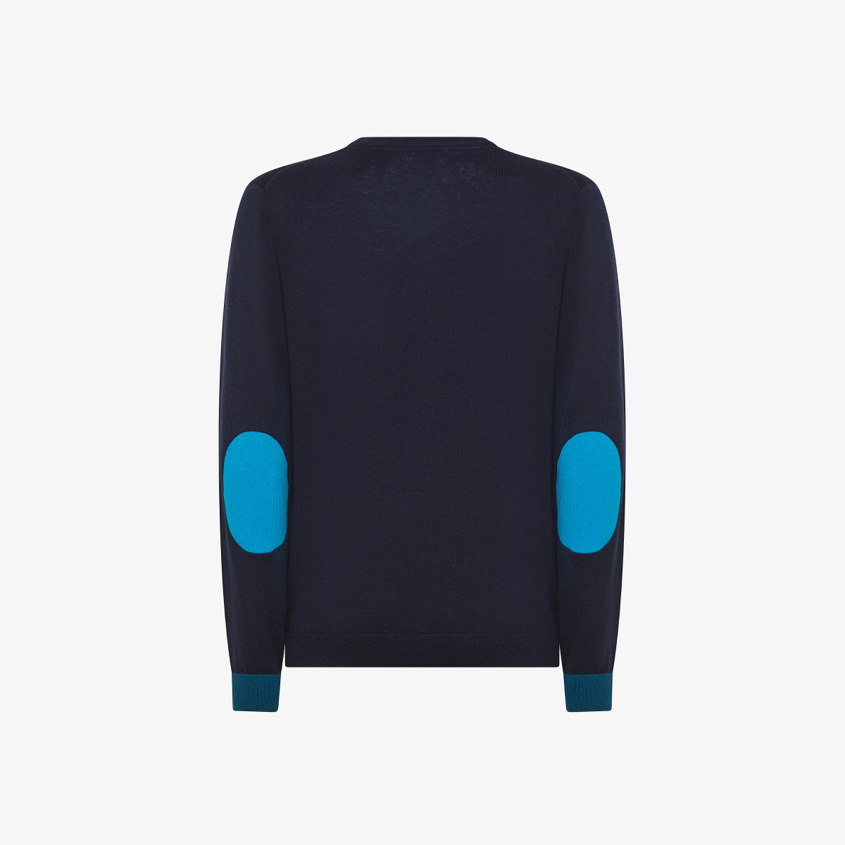 Wool and cotton jumper NAVY BLUE