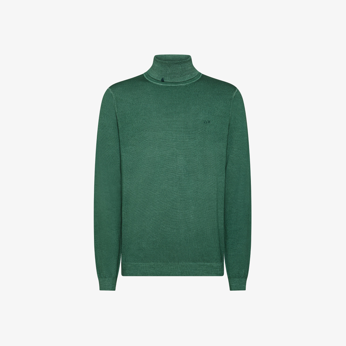 Wool turtleneck jumper DARK GREEN