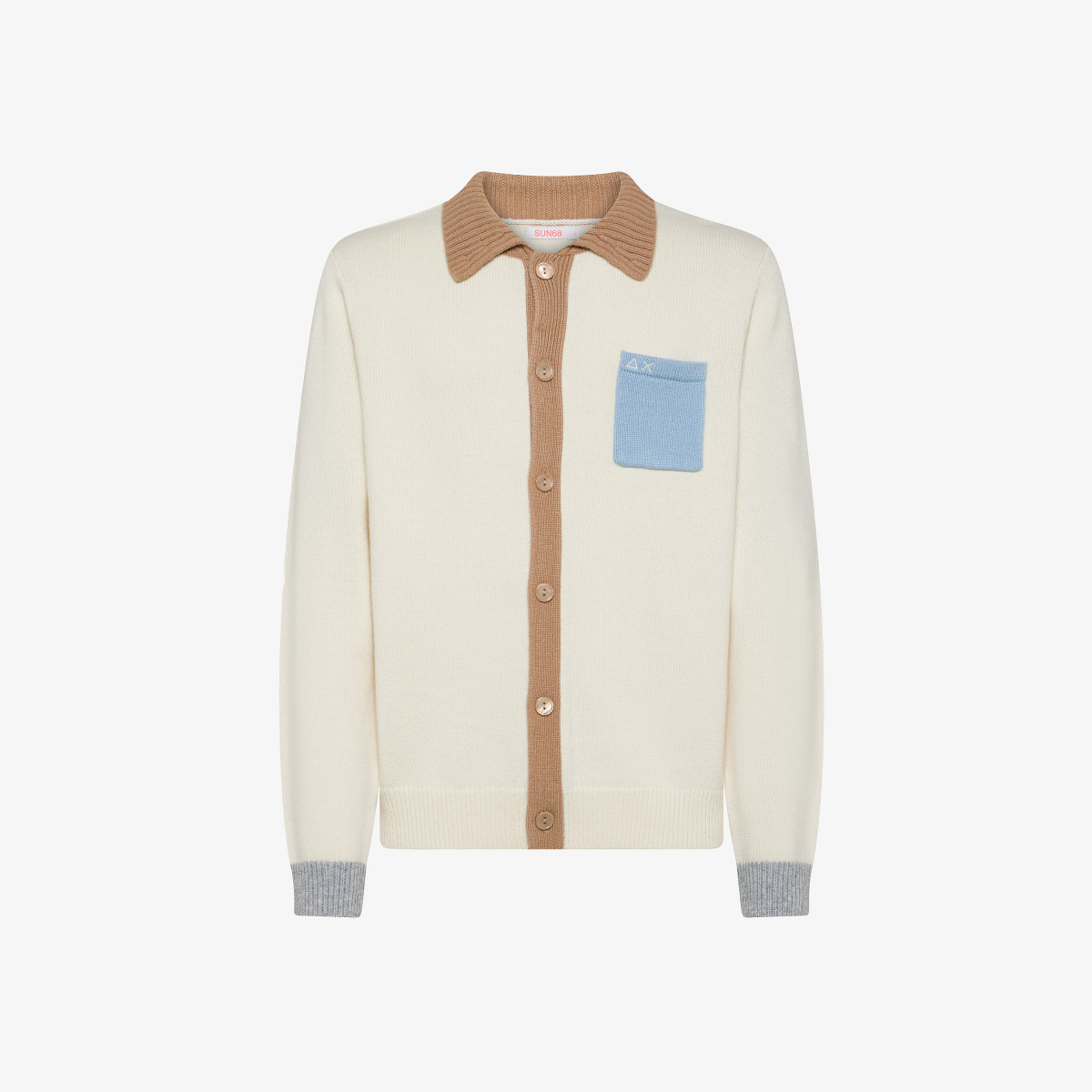 Wool and cashmere cardigan OFF WHITE