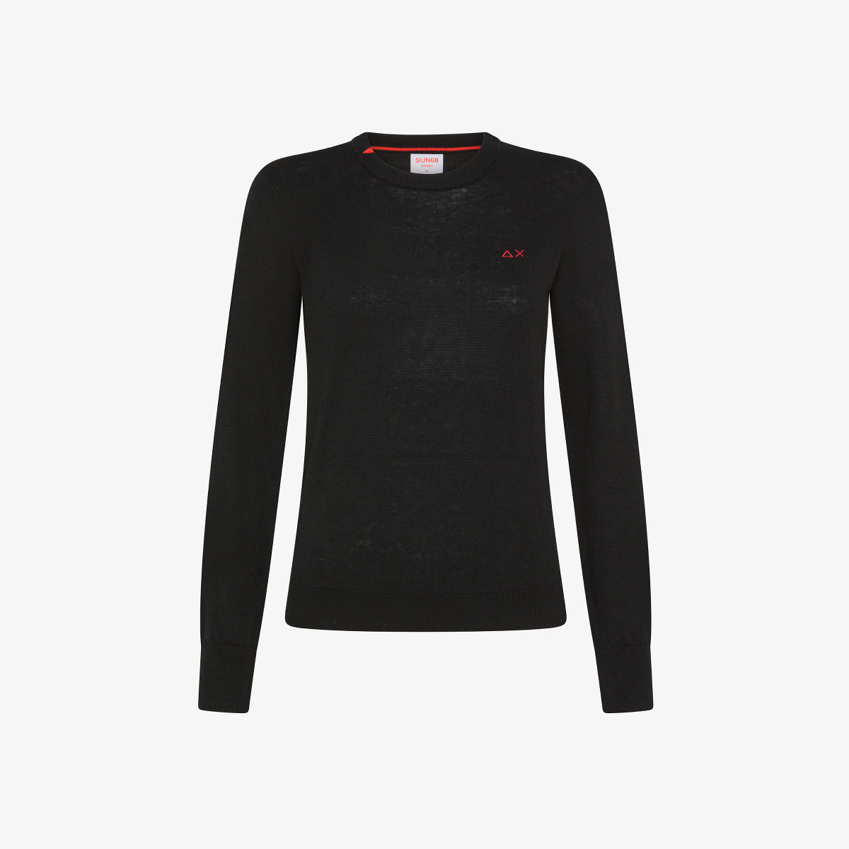 Wool and cotton jumper BLACK