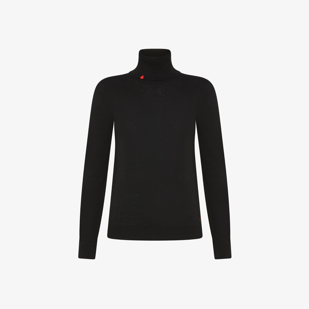 TURTLE NECK BASIC L/S NERO