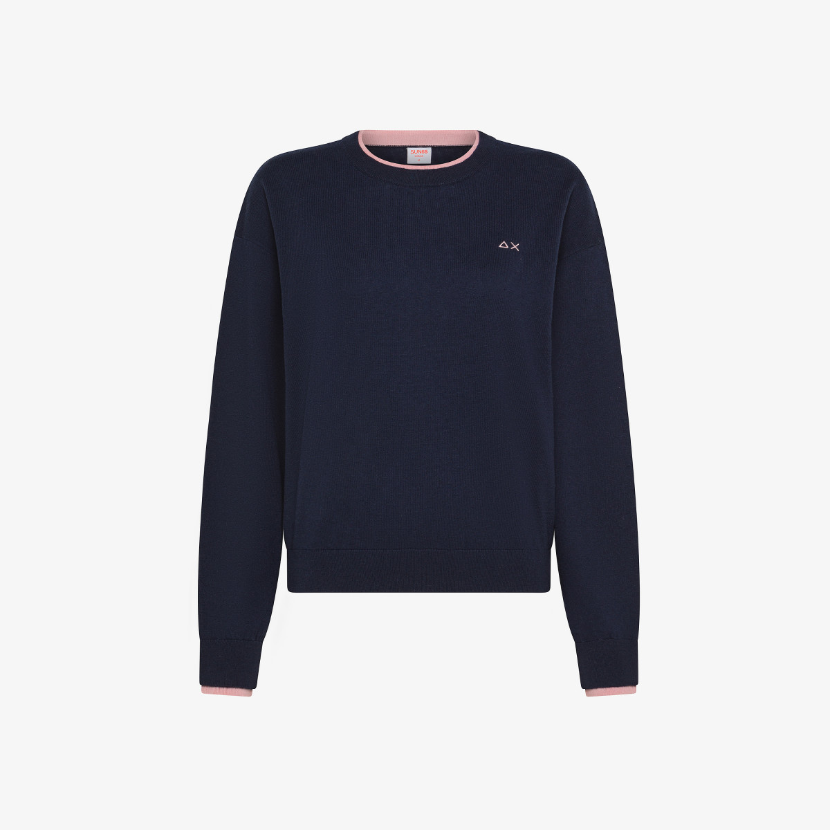 Maglia in lana e cotone NAVY BLUE